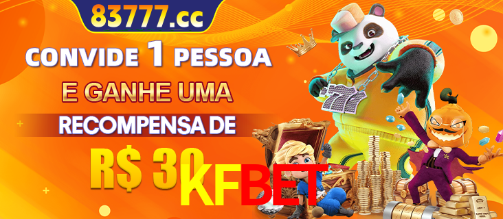 Banner institucional da KFBET sobre parceria de marcas e criação de uma marca de excelência, apresentando os mascotes de jogos populares como o Fortune Tiger.